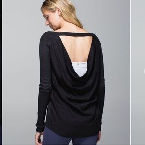 Lululemon Unity Pullover Sweater in‎ Heathered Black Size 2